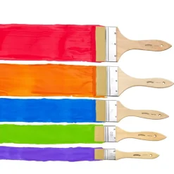 Colorations® Large Area Paint Brushes - Set of 5 Sizes