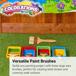 Colorations® Large Area Paint Brushes - Set of 5 Sizes