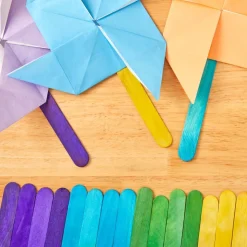 Colorations® Large Colored Wood Craft Sticks - 500 Pieces