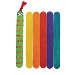 Colorations® Large Colored Wood Craft Sticks - 500 Pieces