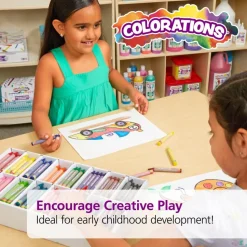 Colorations® Large Crayons, 16 Colors, Value Pack - Set of 400