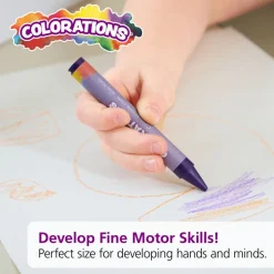 Colorations® Large Crayons - 8 Colors, Set of 400