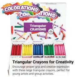 Colorations® Large Triangular Crayons Value Pack - Set of 200