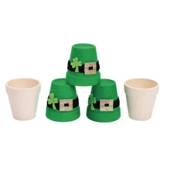 Colorations® Leprechaun Hat Flower Pot Art - Makes 12 Crafts