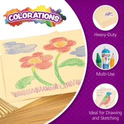 Colorations® Manila Paper, 18" x 24", made from 50lb stock, 500 Sheets