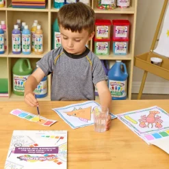 Colorations® Mess-Free 3 in 1 Paint Set - Numbers and Shapes - Set of 6