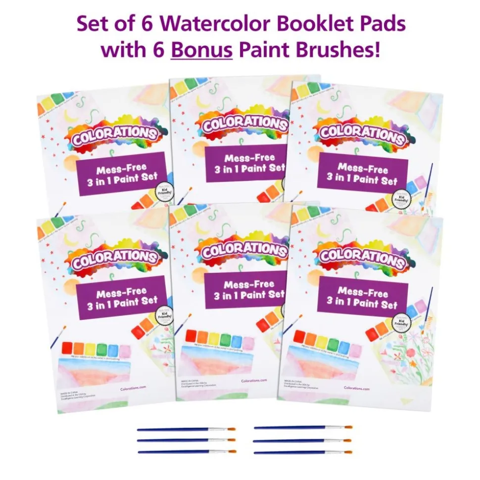 Colorations® Mess-Free 3 in 1 Paint Set - Set of 6