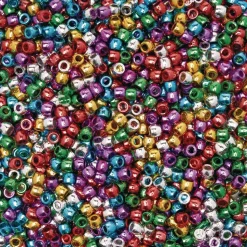 Colorations® Metallic Pony Beads - 1 lb.