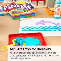 Colorations® Mini Art Trays - Set of 12