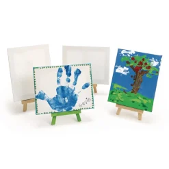 Colorations® Mini Canvases and Easel - Set of 6
