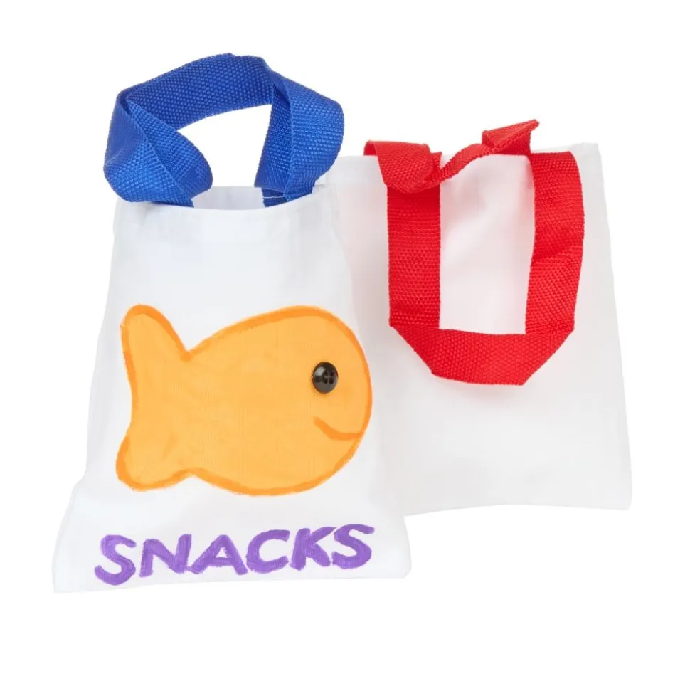 Colorations® Mini Canvas Tote Bags - Set of 24