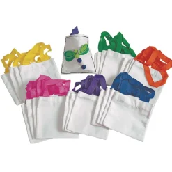 Colorations® Mini Canvas Tote Bags - Set of 24