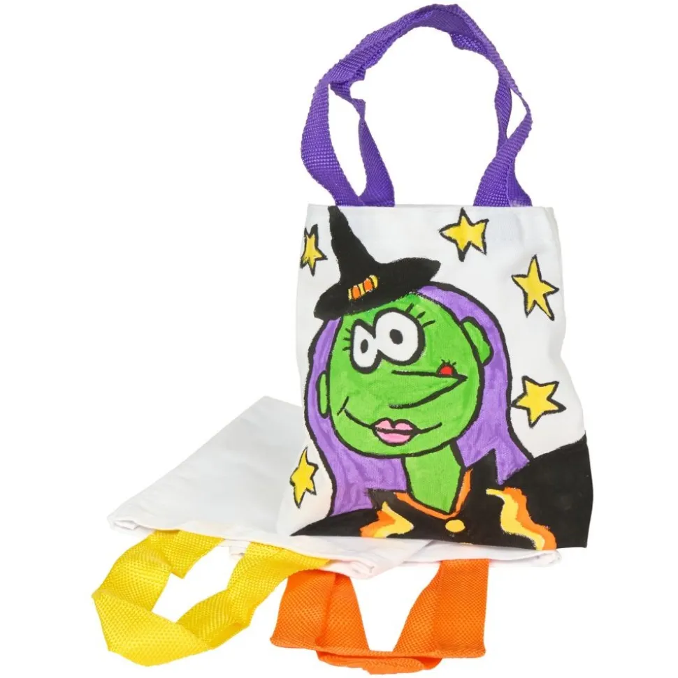 Colorations® Mini Canvas Tote Bags - Set of 24