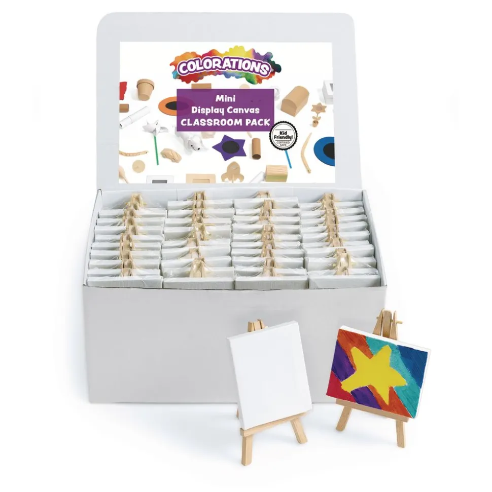 Colorations® Mini Display Canvas Classroom Pack - Set of 48