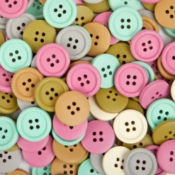 Colorations® Natural & Boho Wood Buttons - 1lb, 600 pc