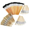 Colorations® Natural Wooden Brush Kit - 72 Pieces