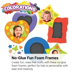 Colorations® No-Glue Fun Foam Frames - Set of 36
