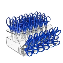 Colorations® Organizing Rack with 30 Blunt Tip Scissors