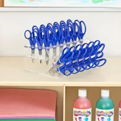 Colorations® Organizing Rack with 30 Blunt Tip Scissors