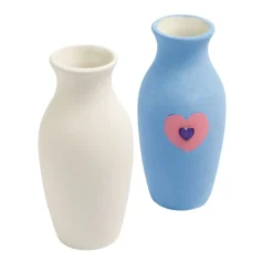 Colorations® Paint Your Own Heart Vases - Makes 12 Crafts