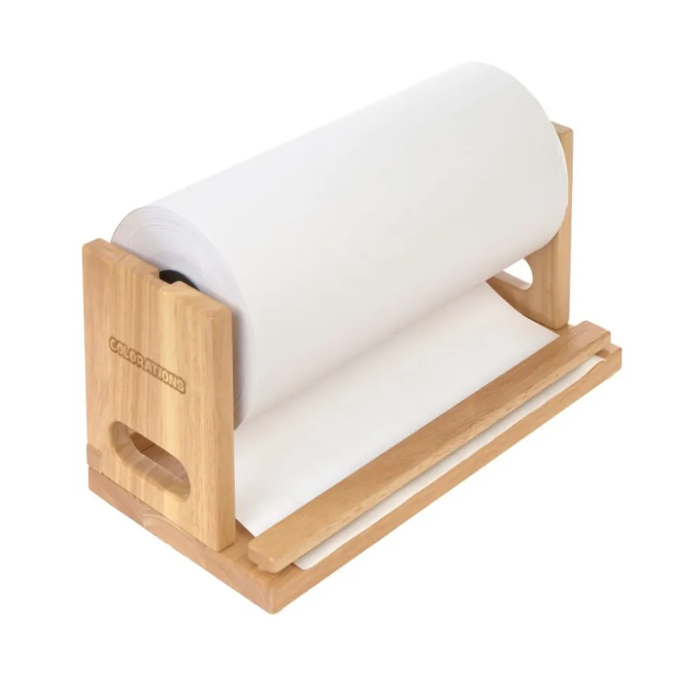 Colorations® 12" Paper Roll Dispenser & 500 ft White Paper Kit