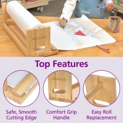 Colorations® 18" Paper Roll Dispenser & 200 ft White Butcher Paper Kit