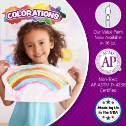 Colorations® Paraben-Free Black Simply Tempera - 16oz Black