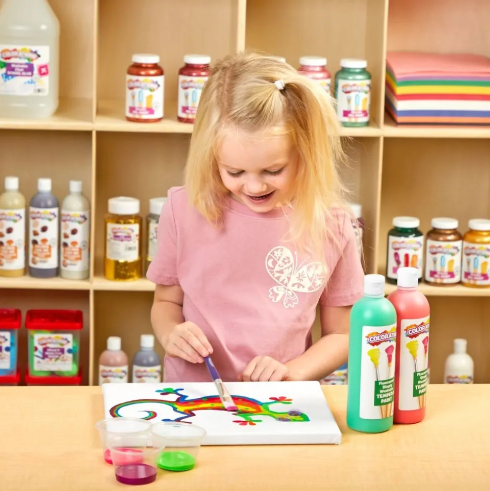Colorations® Paraben-Free Fluorescent BioColor® Paint- Set of 9, 16 oz.