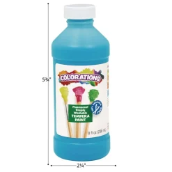 Colorations® Paraben-Free Fluorescent Simply Washable Tempera Paint- Set of 6, 8 oz. each