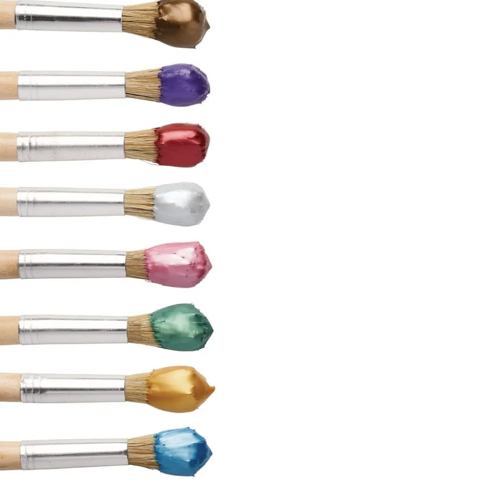 Colorations® Paraben-Free Metallic Gel Paints, Set of 8- 16oz each