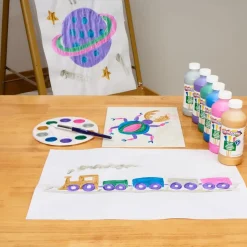 Colorations® Paraben-Free Metallic Simply Washable Tempera Paint- Set of 6, 8 oz. each