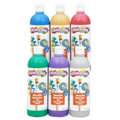Colorations® Paraben-Free Metallic BioColor® Paint- Set of 6, 16 oz.
