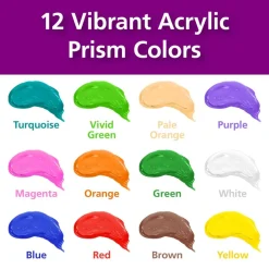 Colorations® Paraben-Free Prism Acrylic Paint Set- 12 Colors