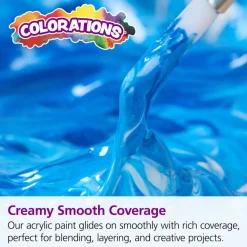 Colorations® Paraben-Free Rainbow Acrylic Paint Set- 6 Colors