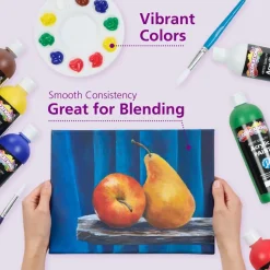 Colorations® Paraben-Free Rainbow Acrylic Paint Set- 6 Colors