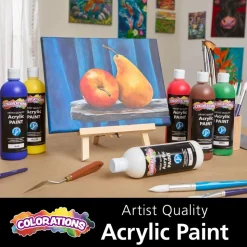 Colorations® Paraben-Free Rainbow Acrylic Paint Set- 6 Colors