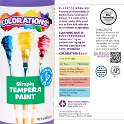 Colorations® Paraben-Free Simply Tempera - 16 oz. Turquoise