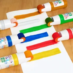 Colorations® Paraben-Free Simply Washable Tempera Paint Roller Set, 6 Colors