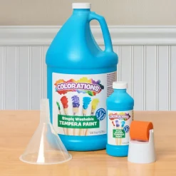 Colorations® Paraben-Free Simply Washable Tempera Paint Roller Set, 6 Colors