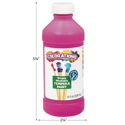 Colorations® Paraben-Free Simply Washable Tempera Paint 8 oz. - Set of 6