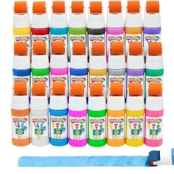 Colorations® Paraben-Free Simply Washable Tempera Paint Roller Set - 24 Colors