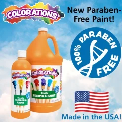 Colorations® Paraben-Free Simply Tempera - 16 oz. Orange