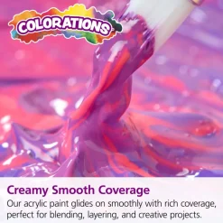 Colorations® Paraben-Free Spectrum Acrylic Paint Set- 18 Colors