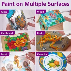 Colorations® Paraben-Free Tropical Acrylic Paint Set - 6 Colors