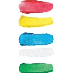 Colorations® Paraben-Free Washable Glitter Finger Paint, Set of 5 - 16 oz.