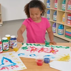 Colorations® Paraben-Free Washable Glitter Finger Paint, Set of 5 - 16 oz.