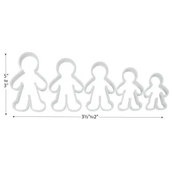 Colorations® People Shape Dough Cutters - Set of 20