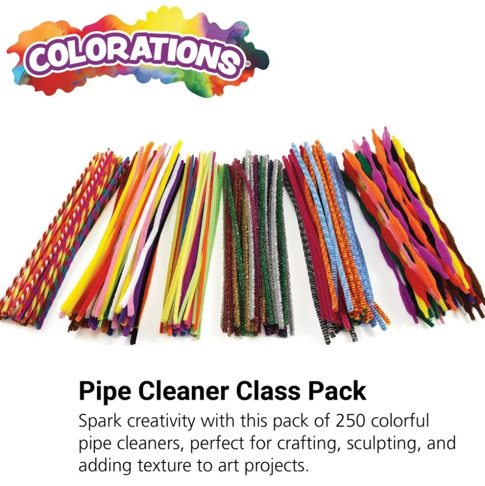 Colorations® Pipe Cleaner Classroom Value Pack - 250 Pieces