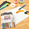Colorations® Plastic Handle Chubby Paint Brushes with Nylon Bristles - Set of 10