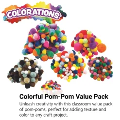 Colorations® Pom-Pom Classroom Value Pack - 700 Pieces